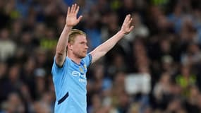 Kevin De Bruyne lors de son dernier match à domicile avec Manchester City, face à Bournemouth (3-1, Premier League), le 20 mai 2025
