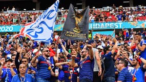 Des supporters français lors de Portugal-France à l'Euro