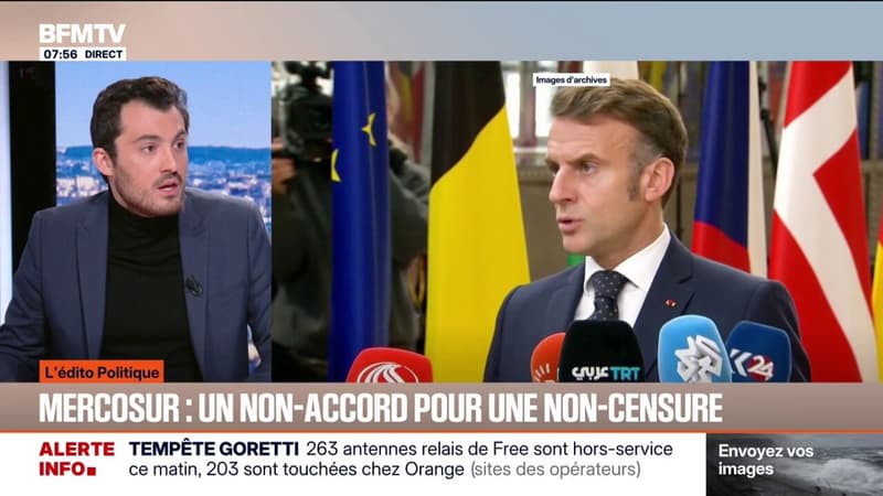 ÉDITO - "Emmanuel Macron a échangé le non au Mercosur contre la non-censure"