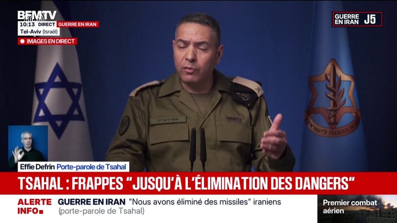 Guerre au Moyen-Orient: "On voit à quel point l'Iran représente un danger pour l'ensemble de la région, et pas seulement pour Israël", déclare Effie Defrin, porte-parole de l’armée israélienne