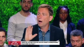 « Tu ne vas pas arrêter un match pour punir 50 000 gars. C'est aberrant ! » Daniel Riolo. 