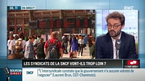 SNCF: les syndicats vont-ils trop loin ? Ça fait débat sur RMC