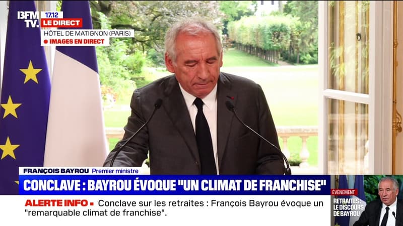 Conclave sur les retraites: 