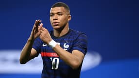 Kylian Mbappé lors de France-Galles, le 2 juin 2021.
