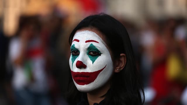 Manifestante au Liban.