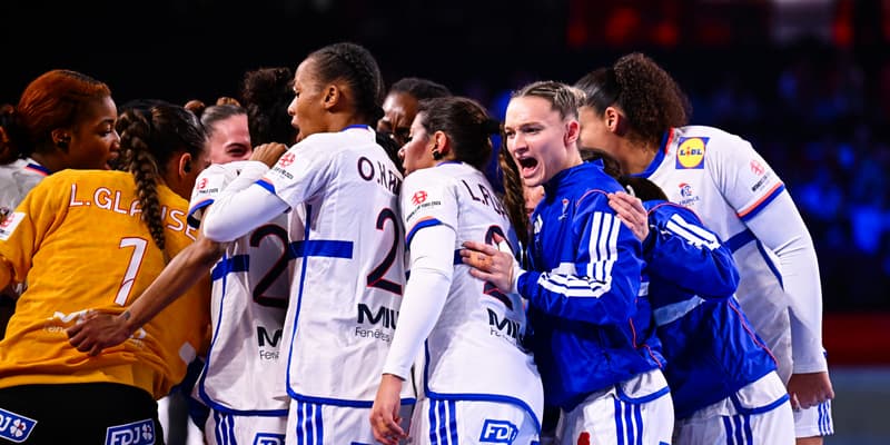 L'équipe de France féminine de handball lors de l'Euro 2024.