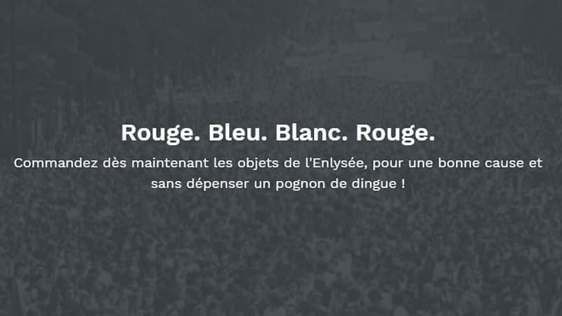 La page d'accueil du site d'Enlysée