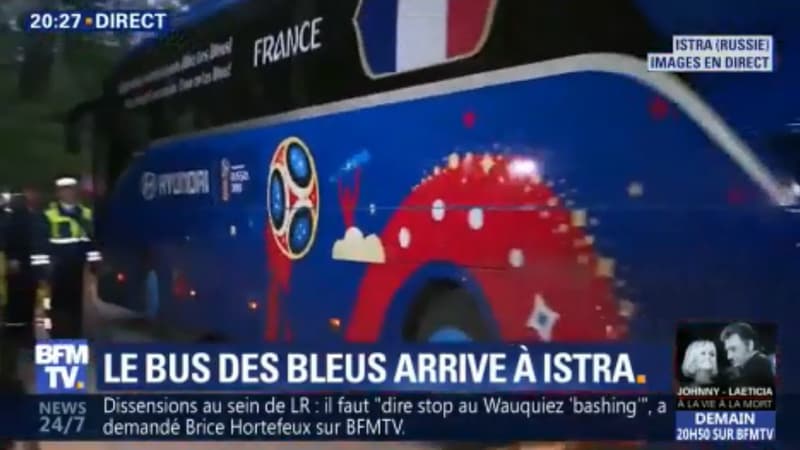 Les Bleus ont atterri à Moscou