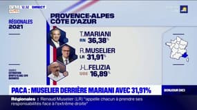 Régionales en Paca: Renaud Muselier derrière Thierry Mariani avec 31,91% des voix