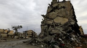 Raqqa en ruines. 