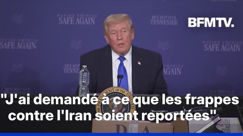 "Pourparlers" avec l'Iran: le point presse de Donald Trump