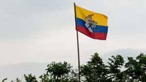 Le drapeau de la rébellion des Farc, engagée dans un processus de paix fragile avec le gouvernement colombien.