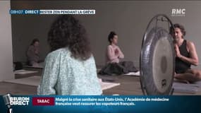 Des cours de yoga pour rester zen pendant la grève