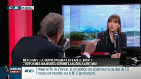 Rythme des réformes: "Il ne faut pas du tout lever le pied", selon Aurore Bergé