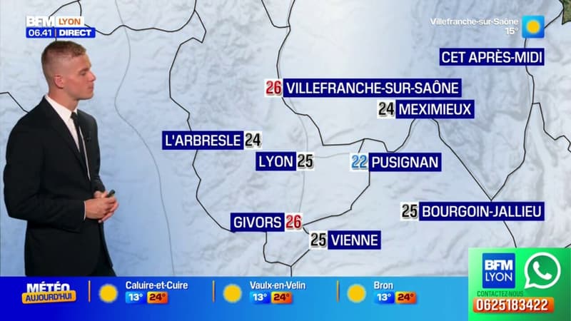 Météo Rhône: un très beau lundi, jusqu'à 25°C à Lyon