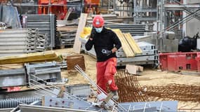 Un chantier à Montpellier, le 27 avril 2020