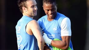 Mathieu Valbuena et Patrice Evra