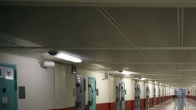 Un couloir de la prison de Fleury-Mérogis, le 29 octobre 2015. 