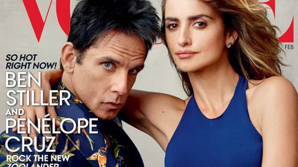 Ben Stiller et Penelope Cruz en une de Vogue