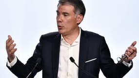 Olivier Faure lors du Conseil national du Parti socialiste, le 5 mai 2022
