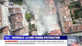Immeuble effondré à Marseille: le long travail des secours 