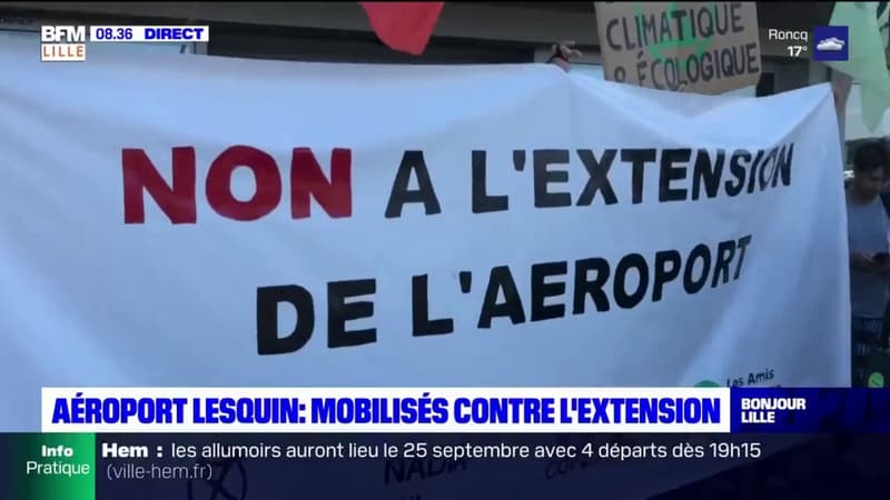 Lille: les militants pro-environnement mobilisés contre l'extension de l'aéroport