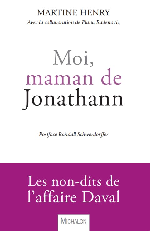 Livre de Martine Henry, "Moi, maman de Jonathann"