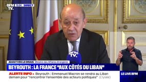 Jean-Yves Le Drian: "Il y a une volonté ferme de marquer notre solidarité avec la population libanaise"