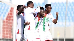 Bertrand Traoré et l'équipe du Burkina Faso