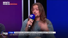 FORUM BFM - Taxe sur les hauts patrimoines: "Depuis 30 ans, on fait des politiques qui sont censées créer de l'emploi et de la richesse, mais la seule chose qui augmente, ce sont les dividendes", développe Tidjan, étudiant 