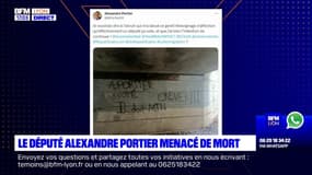 Rhône: le député Alexandre Portier menacé de mort sur un tag, l'élu a déposé plainte