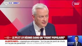 Législatives: "Le spectacle que donnent aujourd'hui les oppositions est un spectacle pathétique", estime Bruno Le Maire
