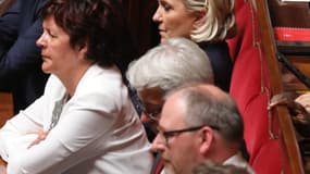 Marine Le Pen à l'Assemblée nationale. 