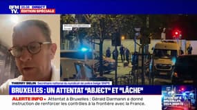 Attentat à Bruxelles: le suspect a été "identifié" mais "pas encore interpellé", selon Thierry Belin (secrétaire national du syndicat de police belge SNPS)