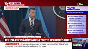 Frappes américaines en Iran: "Il s'agissait d'une part de continuer à défendre Israël, mais c'était une mission américaine avant tout", explique Pete Hegseth, secrétaire à la Défense des États-Unis