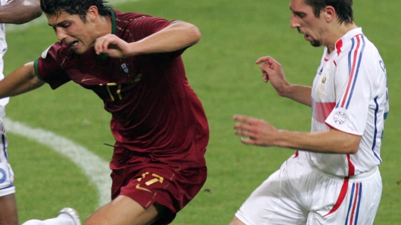 Cristiano Ronaldo et Franck Ribéry en 2006