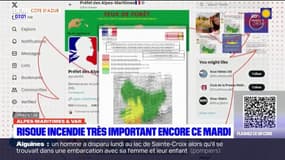 Alpes-Maritimes: un risque d'incendie très important ce mardi