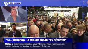 Le président du Rassemblement national est arrivé ce matin à la Porte de Versailles pour une déambulation de plusieurs heures dans les allées du Salon de l'agriculture