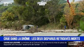 Crue dans la Drôme: les deux personnes portées disparues retrouvées mortes