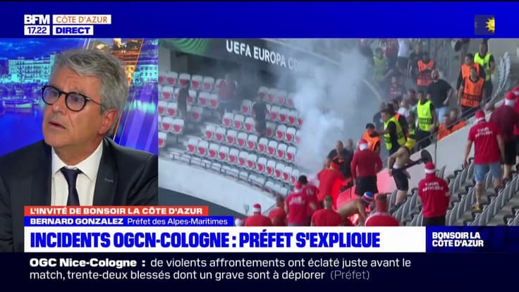 Incidents Nice-Cologne: le préfet des Alpes-Maritimes estime qu'il faut former davantage les stadiers