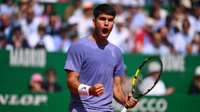 Carlos Alcaraz, au Masters 1000 de Monte Carlo, le 10 avril 2025