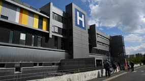 Le Centre Hospitalier Sud-Francilien (CHSF), cible d'une cyberattaque, le 26 août 2022 à Corbeil-Essonnes