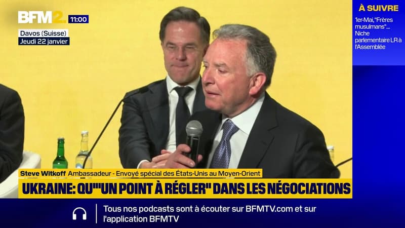 Guerre en Ukraine/négociations: "Nous sommes à la fin maintenant", déclare Steve Witkoff, émissaire des États-Unis