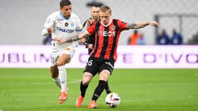 Ligue 1 - OM-Nice, match en retard de la 29e journée, AMine Harit et Melvin Bard, le 24 avril 2024