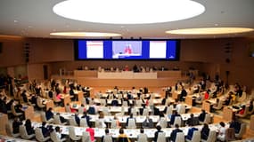 L'Hémicycle du Conseil régional d'Ile-de-France à Saint-Ouen.