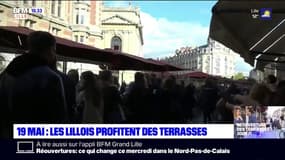 Lille: des files d'attente devant certaines terrasses pour la réouverture des bars et restaurants