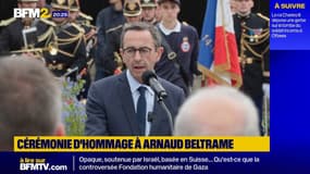 Bry-sur-Marne: cérémonie d'hommage à Arnaud Beltrame en présence de Bruno Retailleau