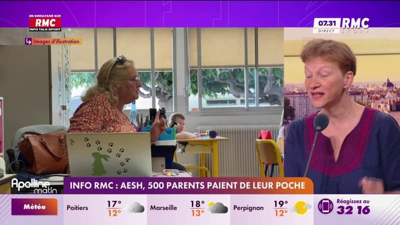 Info RMC : AESH, 500 parents paient de leur poche