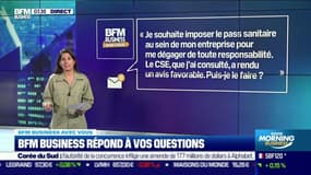 BFM Business avec vous : Un employeur peut-il imposer le pass sanitaire au sein de son entreprise ? - 14/09
