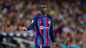 Ousmane Dembélé lors de Barça-Real Sociedad (1-2, Liga), le 20 mai 2023